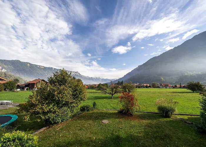 Alpine View With Balcony Near Interlaken Апартаменты Вильдерсвиль