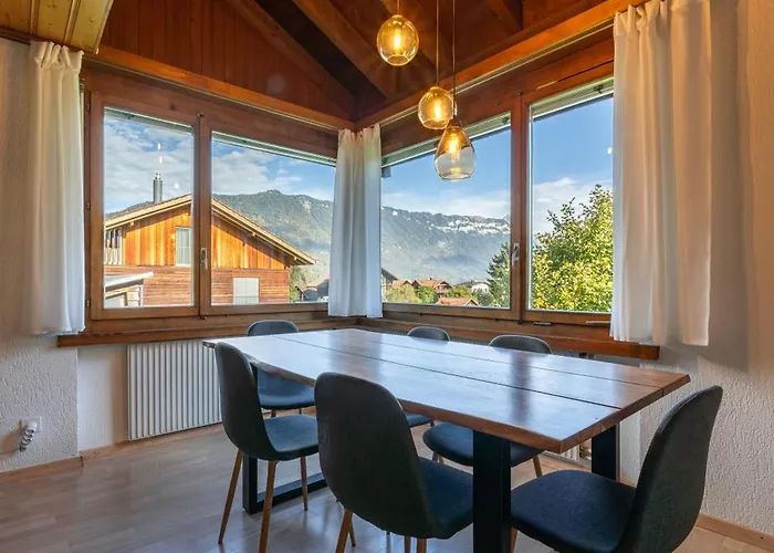 Апартаменты Alpine View With Balcony Near Interlaken *