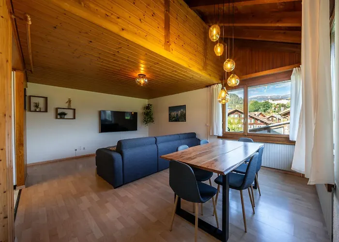 Alpine View With Balcony Near Interlaken דירה *